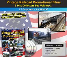 Vintage Railroad Promotional Films - 13 Programs - 3 Discs DVD