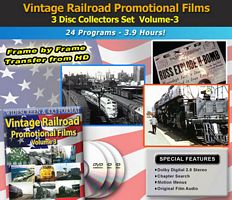 Vintage Railroad Promotional Films Volume 3 - 24 Programs - 3 Discs DVD